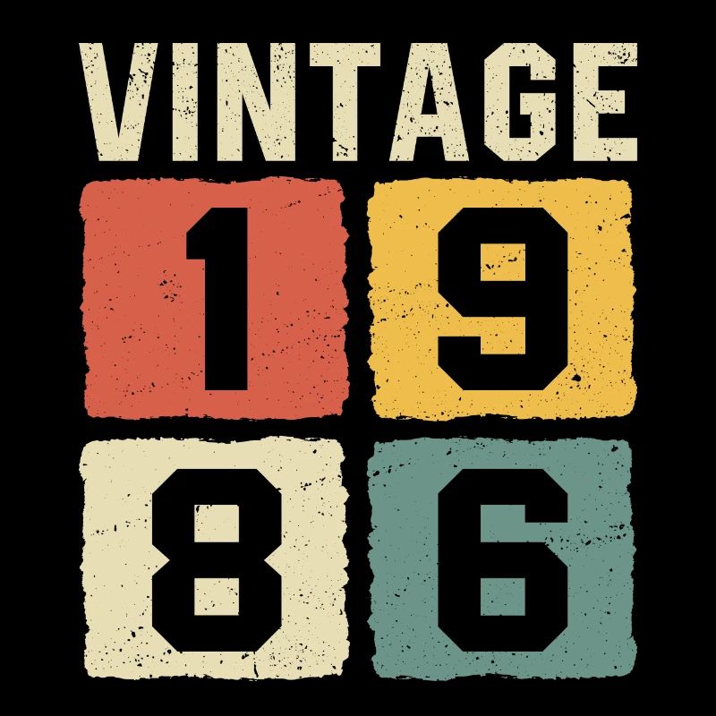 Vintage 1986 Geboren 1986