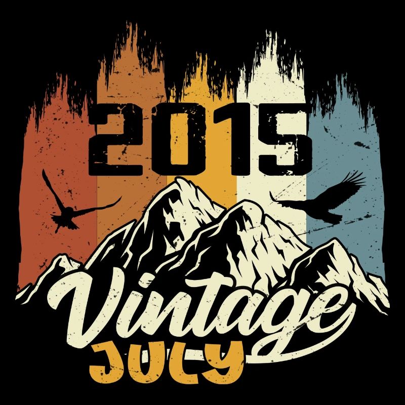 Vintage July 2015 Birthday Gift July 2015