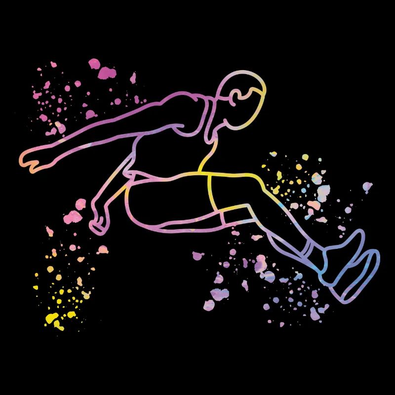 Weitspringer Weitspringen Kinder Weitsprung