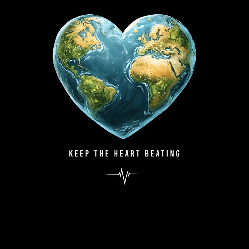 Keep the Heart Beating Umwelt Earth Day Herz
