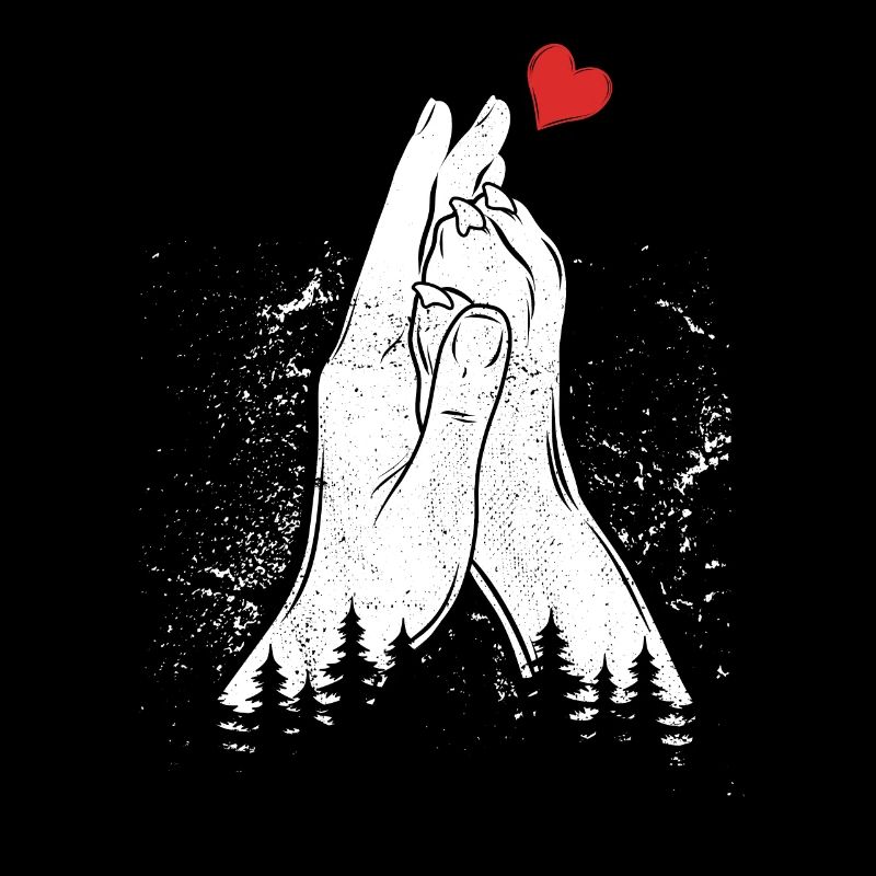Coeur + Main + Patte de Chien - High Five - Fan de chien