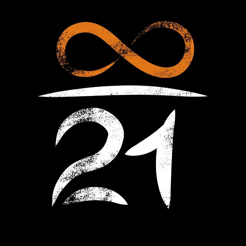 21 million Bitcoins - value increases infinitely