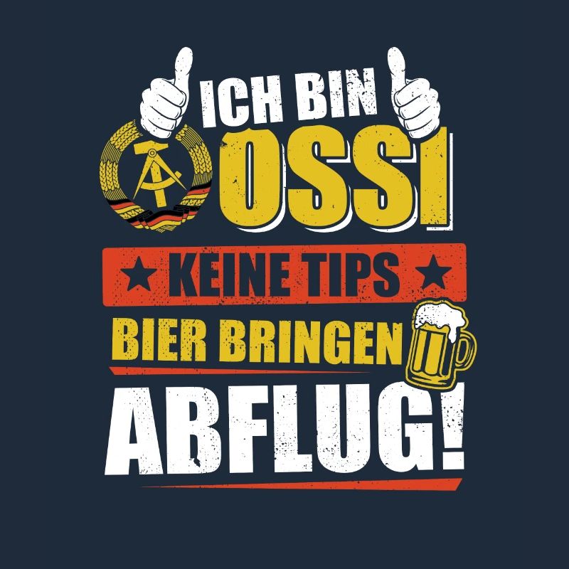 Ich bin Ossi, keine Tips Bier bringen, Abflug
