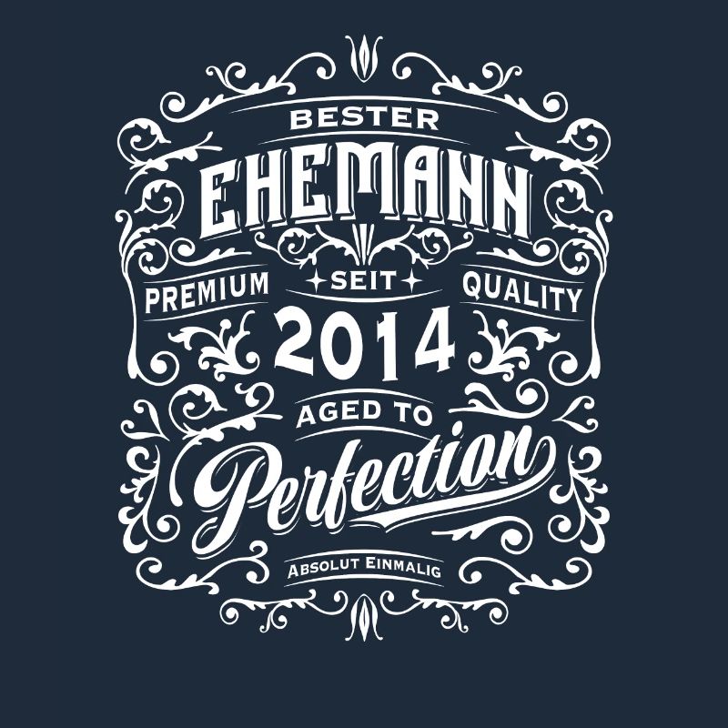 Bester Ehemann seit 2014, Retro, Hochzeitstag