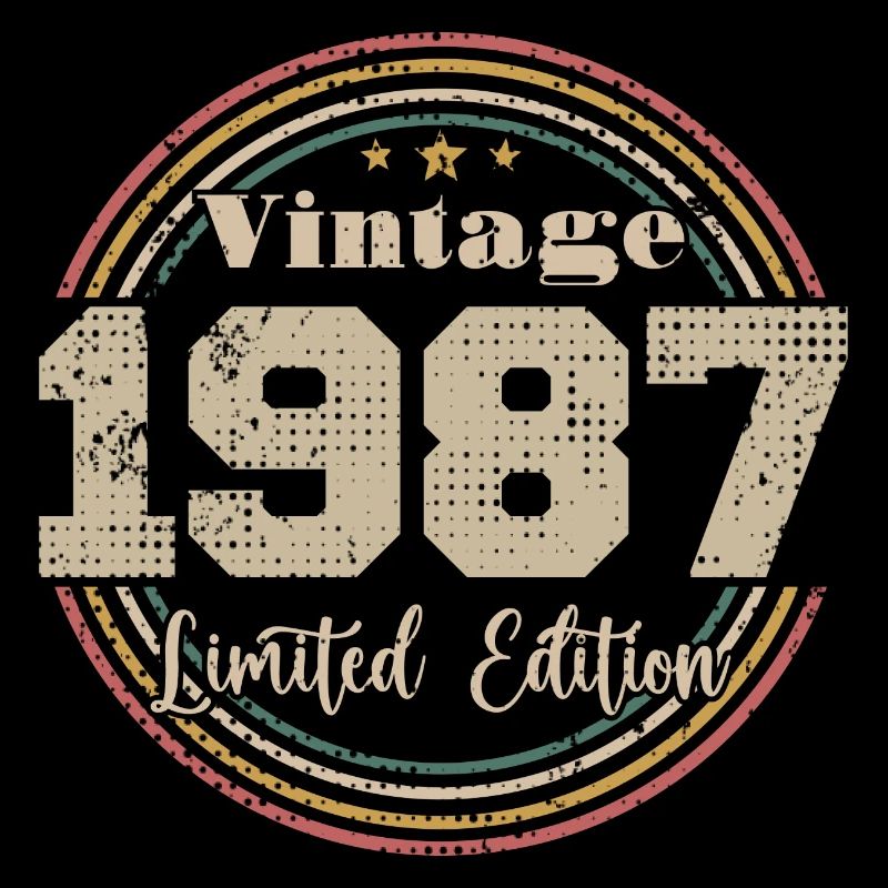 1987 Retro Vintage Geburtstag geboren in - 1987
