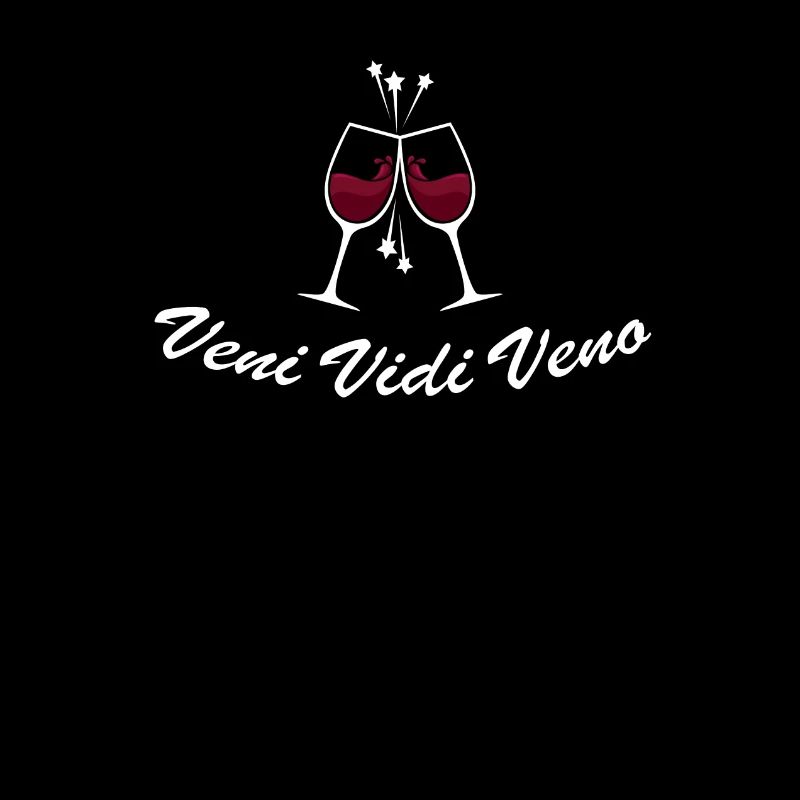 Veni Vidi Vino Weintrinker Wein Weinglass
