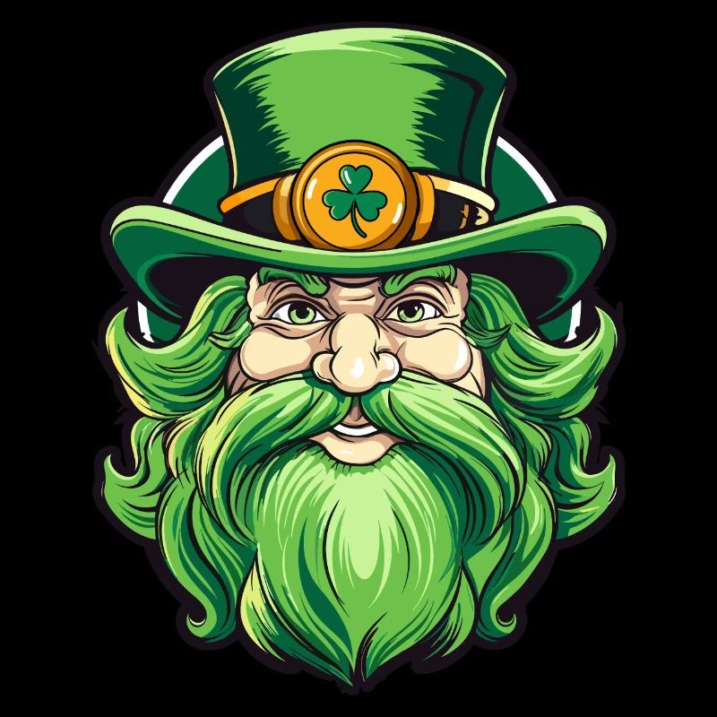 St Patrick's Day Leprechaun with Top Hat With
