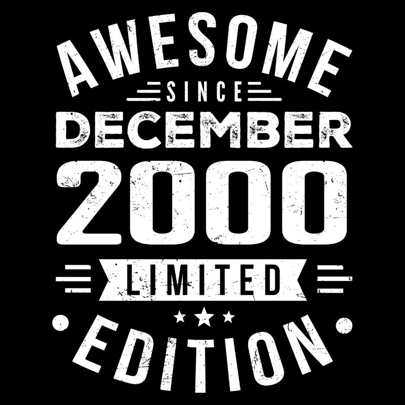 Geburtstagsgeschenk geboren im Dezember 2000
