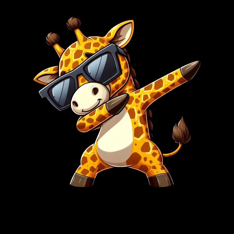 Cool zebra dab : élégant avec des lunettes de soleil