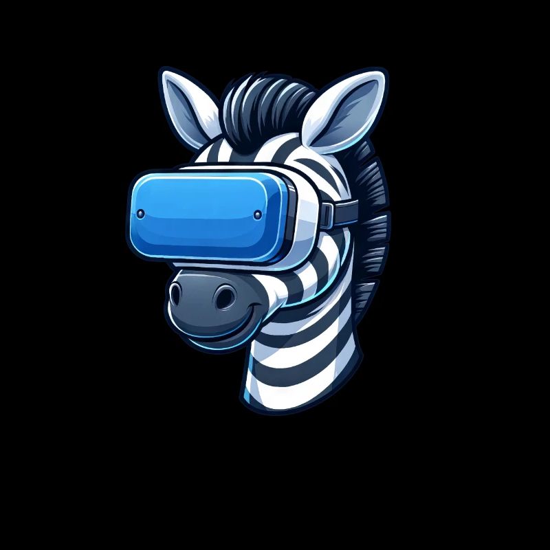 Cool Zebra VR Gamer