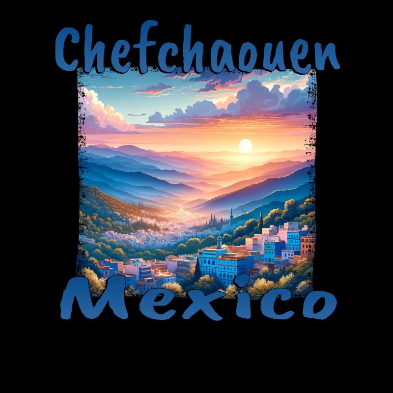 Chefchaouen Mexico Sunset Mountains