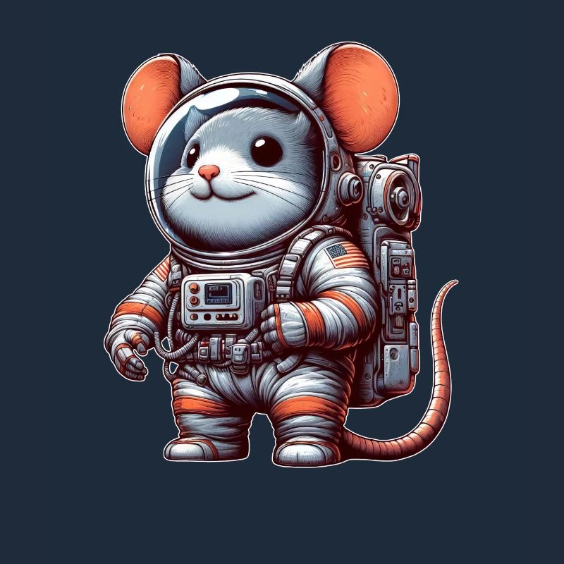 Mouse Astronaut Space Universe Sci-Fi