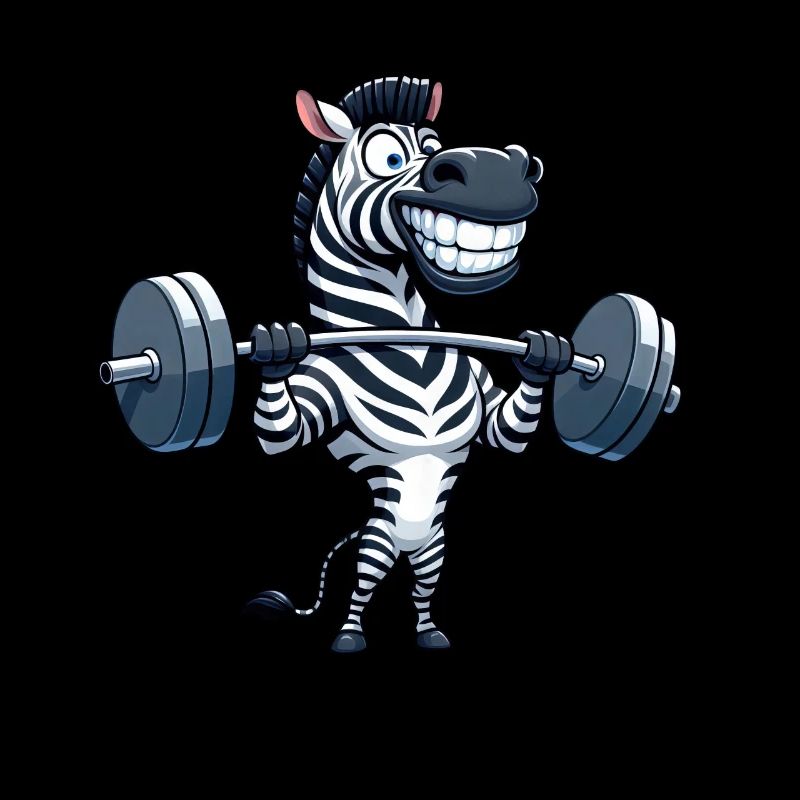 Zebra Hantel Gewicht Gewichtheben Workout Stark