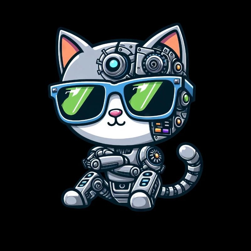 Katze Kater Roboter Mech Cyborg Sci-Fi