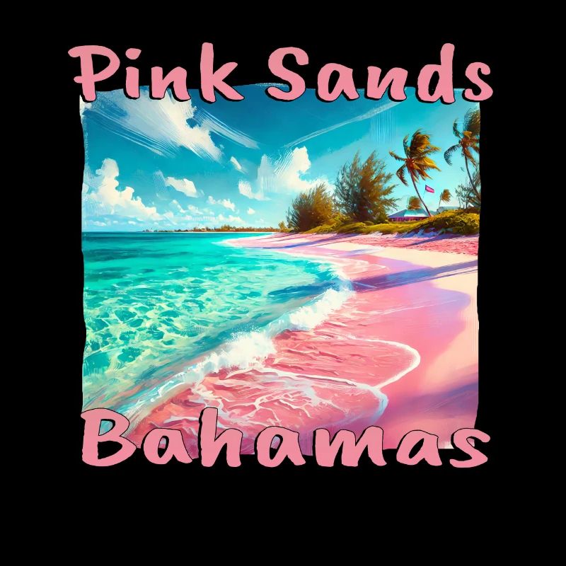 Plage de sable rose Bahamas Coucher de soleil tropical