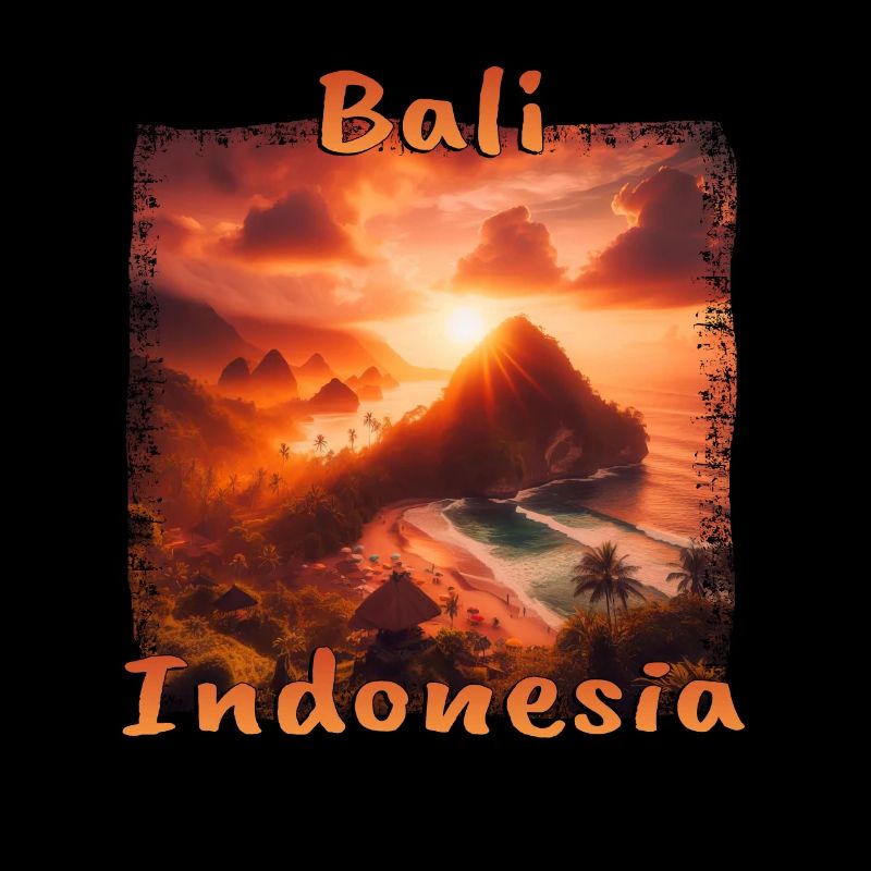 Bali Sunset Beach Indonesia Tropics