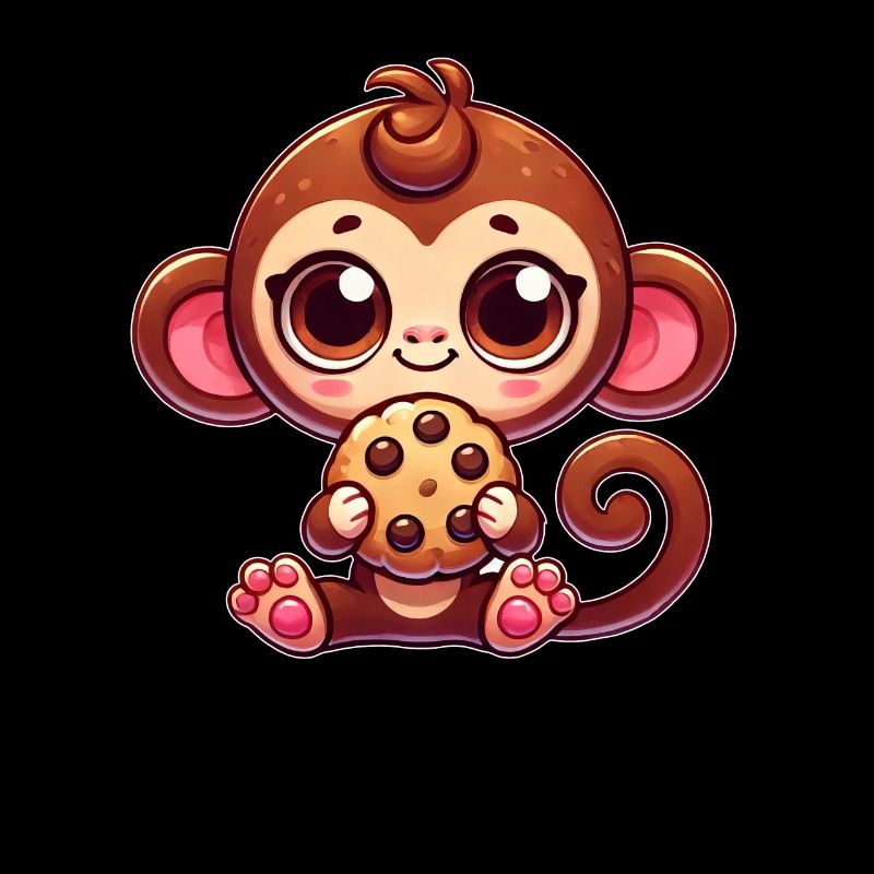 variation 30404Mignon Singe Chimpanzé Cookie Cartoo