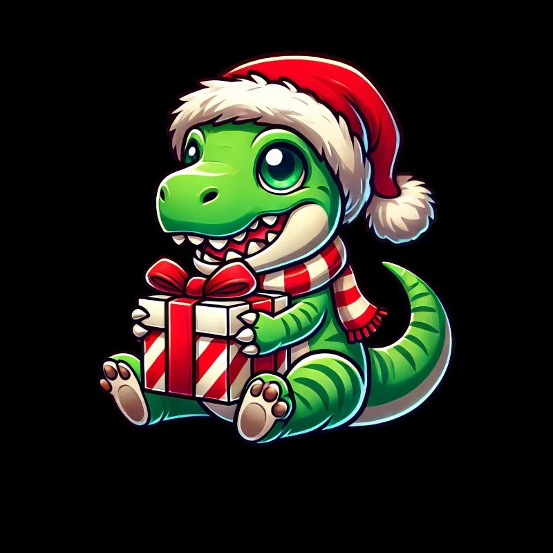 Weihnachtsmann Dino T-Rex Weihnachtsfeier