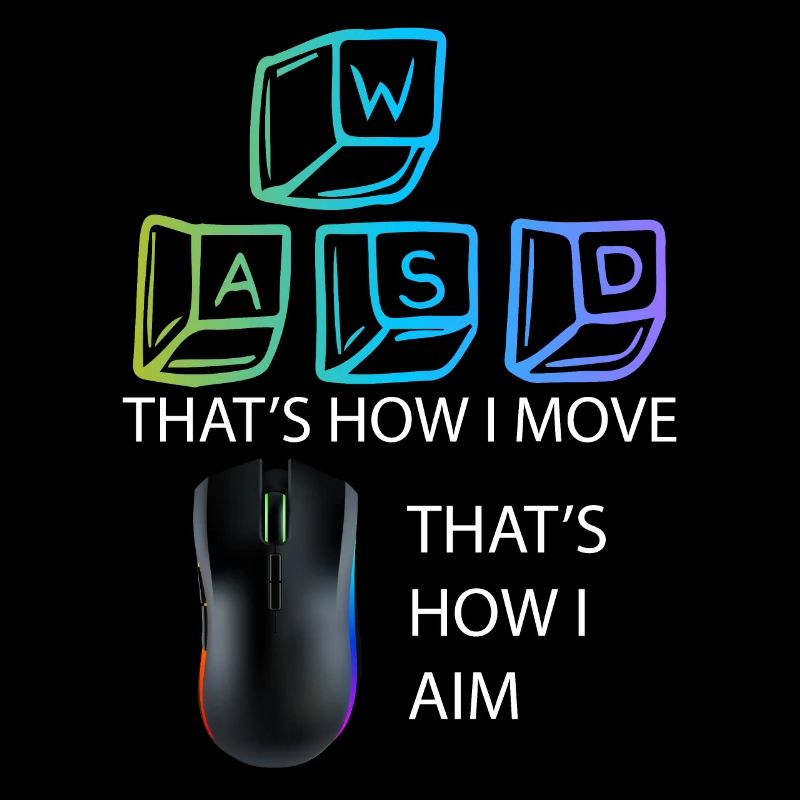 WASD Aim Gaming Zocken Videospiel, PC, Computer