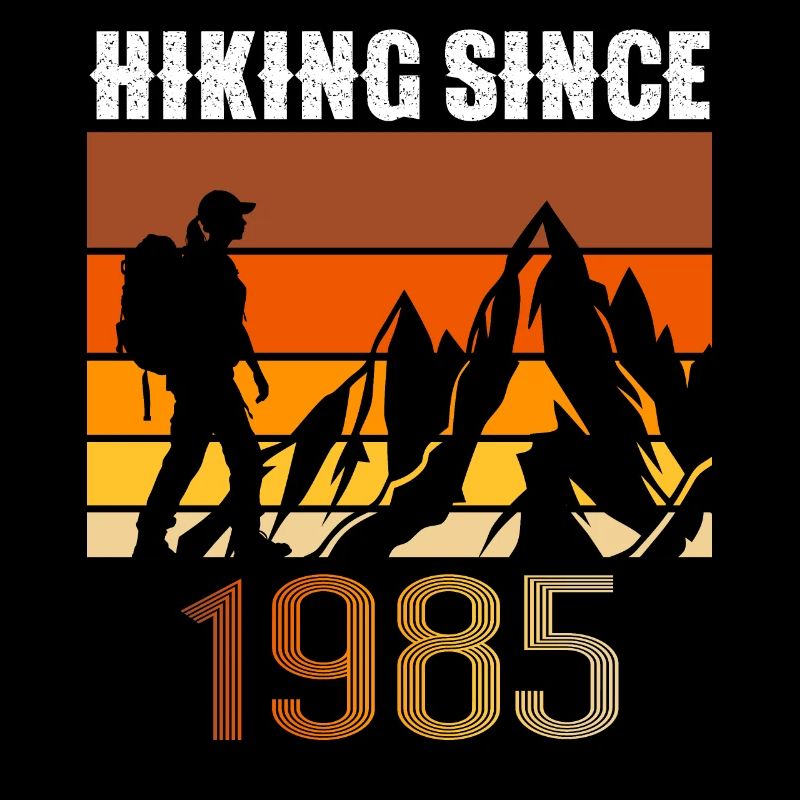 Hiking since 1985, Vintage Geburtstag Geschenk