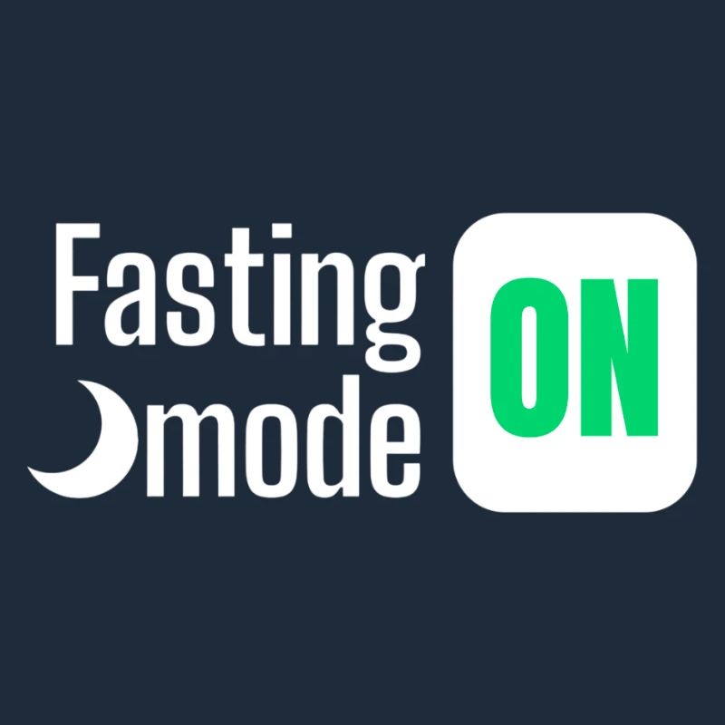 Fasting mode ON text design