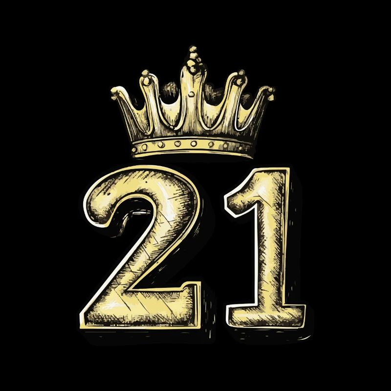 21 Zahl Krone