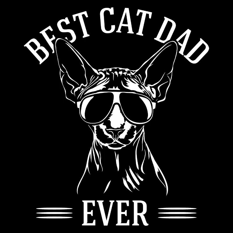 Best Cat Dad Ever Sphynx Katze Katzen Wilsigns