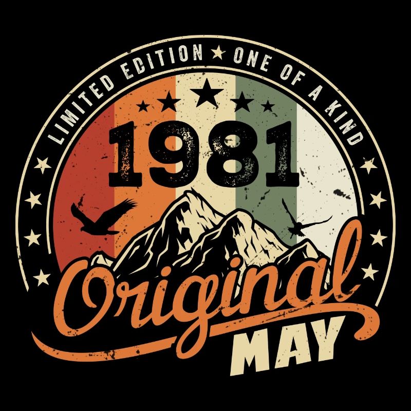 Mai 1981 Vintage Nées En Mai 1981 Anniversaire
