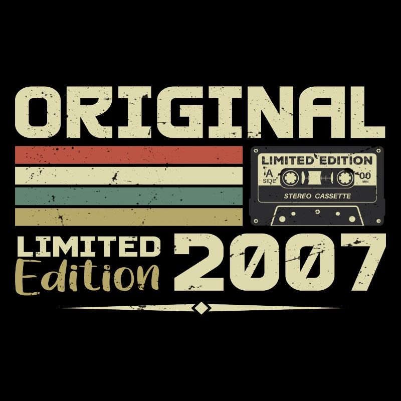 Retro 2007 Geburtstagsgeschenk Geboren im Jahr 2007 Original