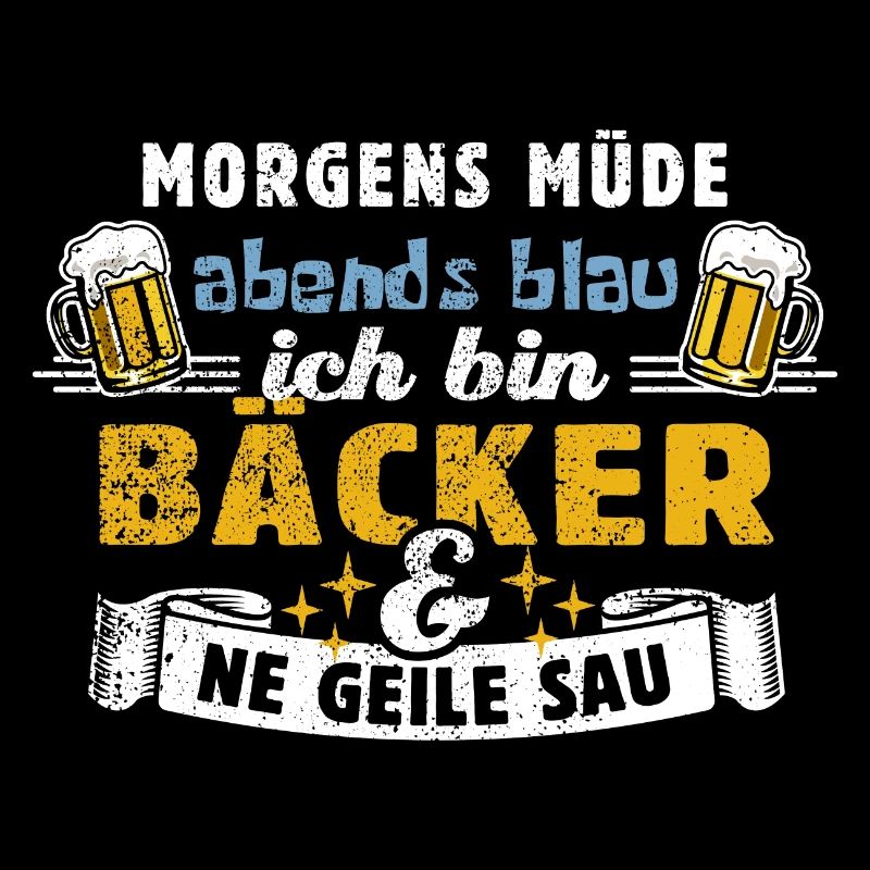 Morgens müde, abends blau - Bäcker