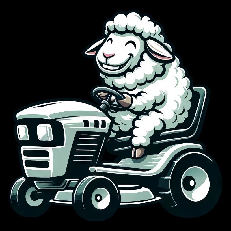 Sheep Lamb Lawn Mower Lawn Care