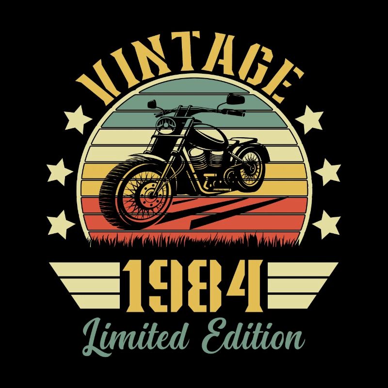 Vintage 1984 Retro Motorrad Geburtstagsgeschenk
