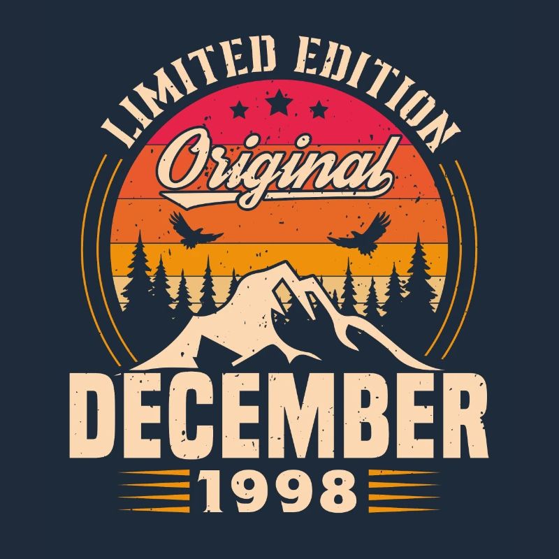 Geburtstagsgeschenk geboren im Dezember 1998