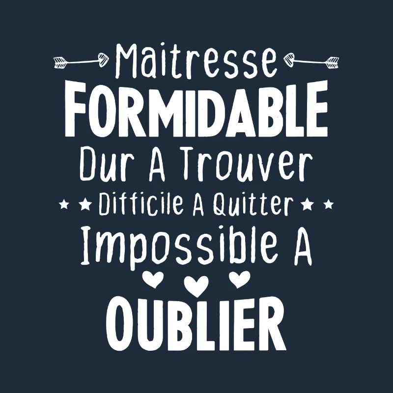 Maîtresse formidable cadeau Maîtresse d'école