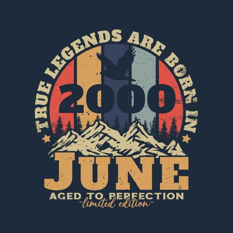 Juni 2000 Retro Vintage Geburtstagsgeschenk