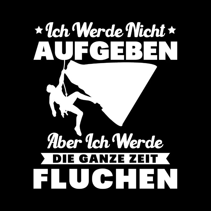 Klettern Ich werde nicht aufgeben fluchen Bouldern