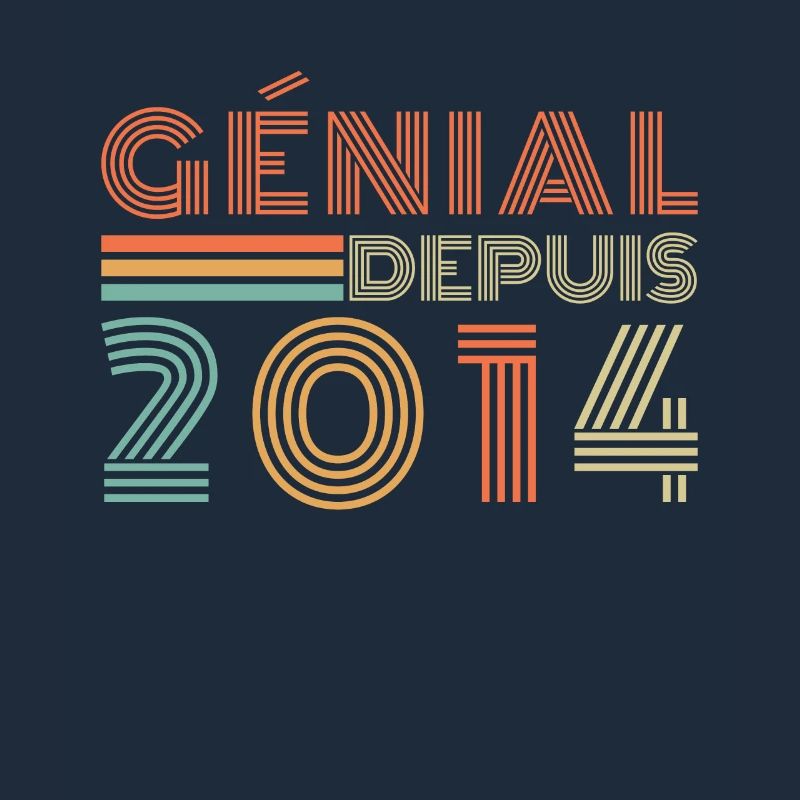 Fantastisch seit 2014 Retro Geburtstagsgeschenk