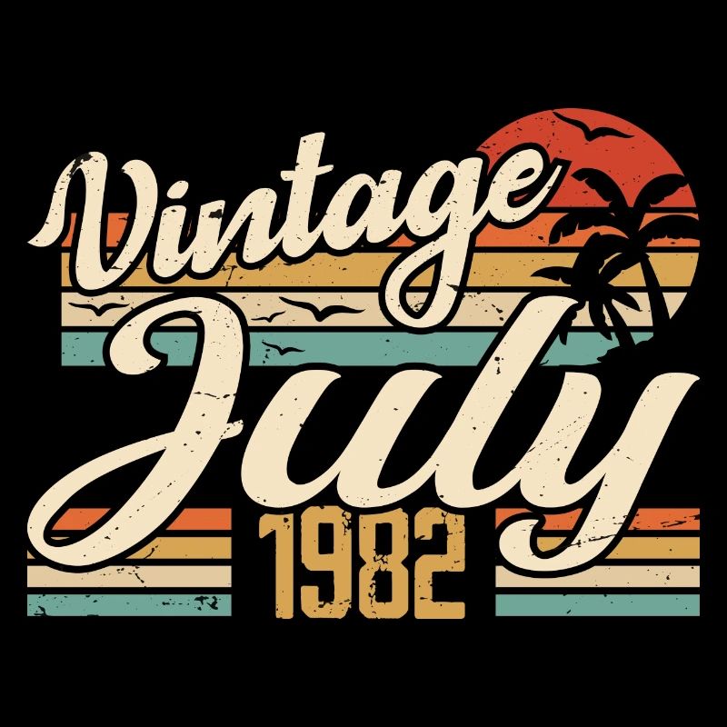 Juillet 1982 Cadeau, 42e Anniversaire Juillet 1982