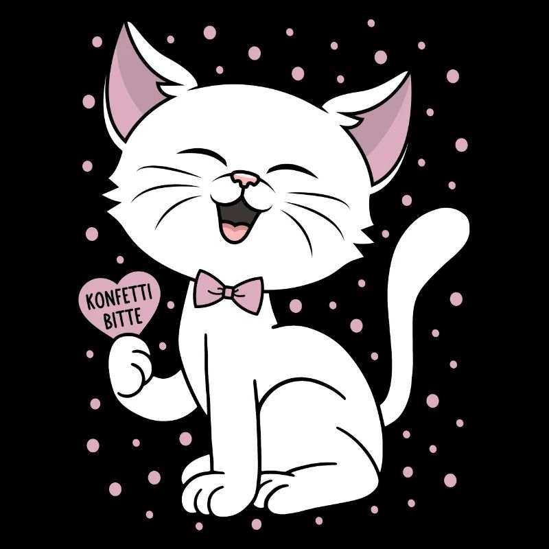 Carneval Kitten Heart Cats Confetti please Cat