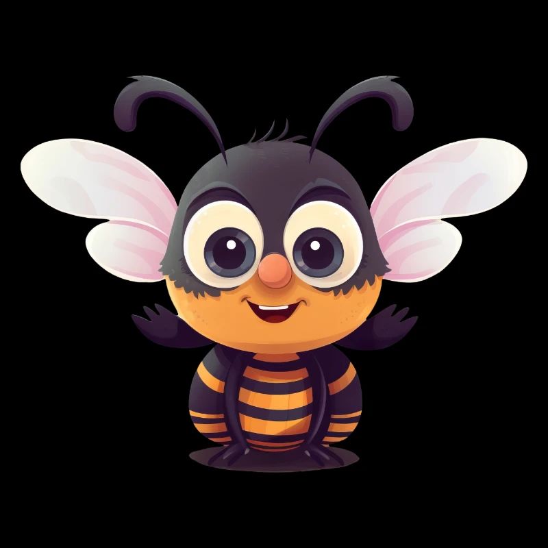 Abeille super-héroïne mignonne