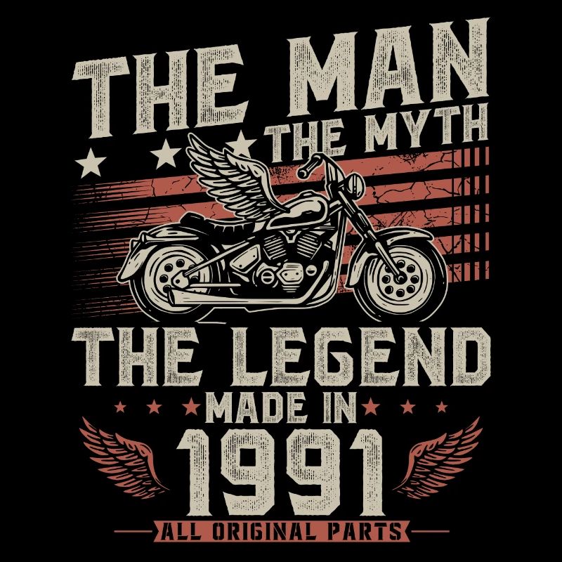 1991 Vintage Man Myth Legend Moto