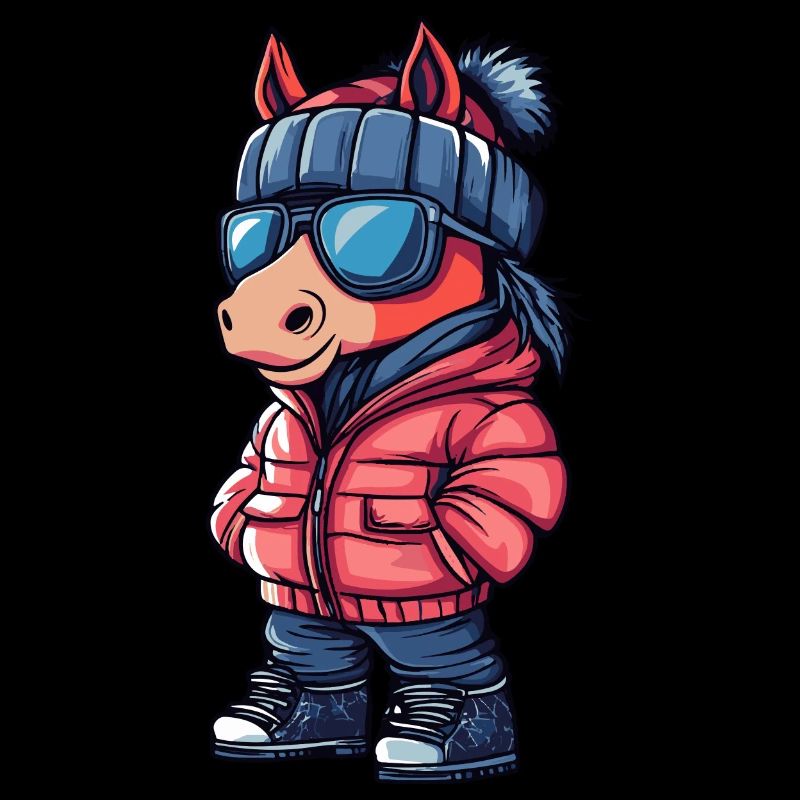 Horse Winter Comic