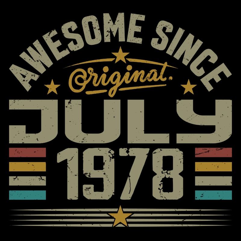 Baujahr Juli 1978 | Geschenk Juli 1978