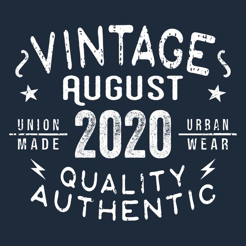 August 2020 Geburtstagsgeschenk August 2020 Retro