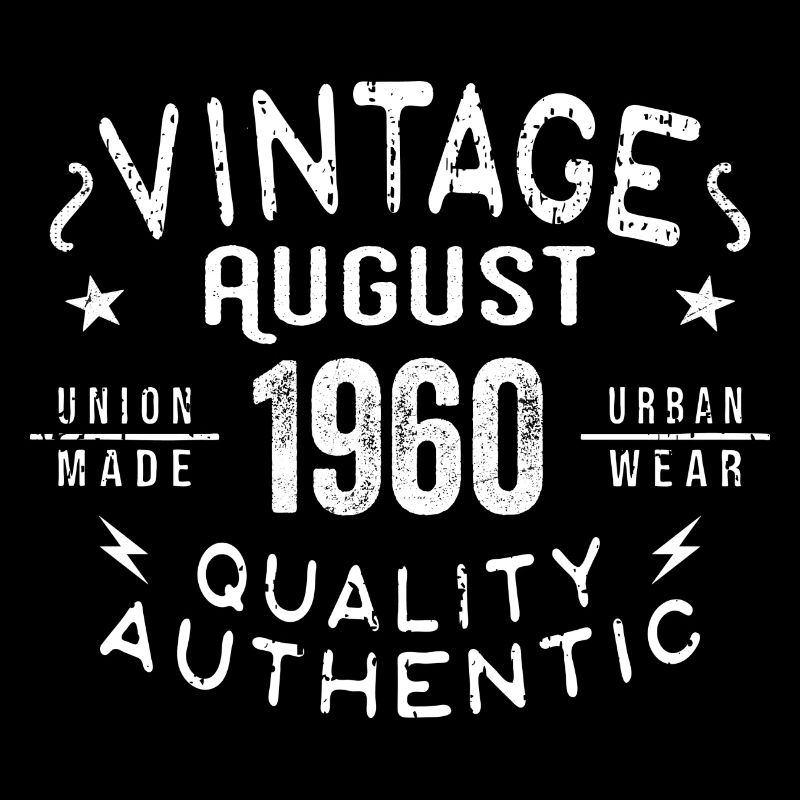 August 1960 Birthday Gift August 1960 Retro