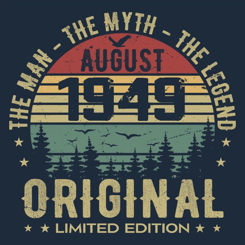 Legend Since Aug 1949 Birthday Gift 1949