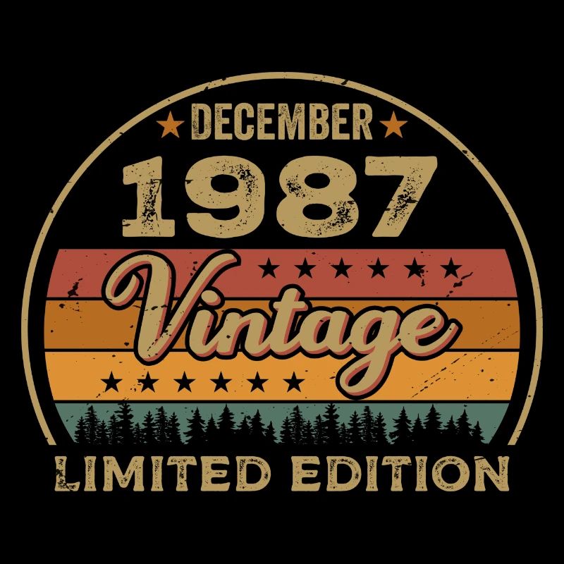 Anniversaire Décembre 1987 Cadeau Décembre 1987