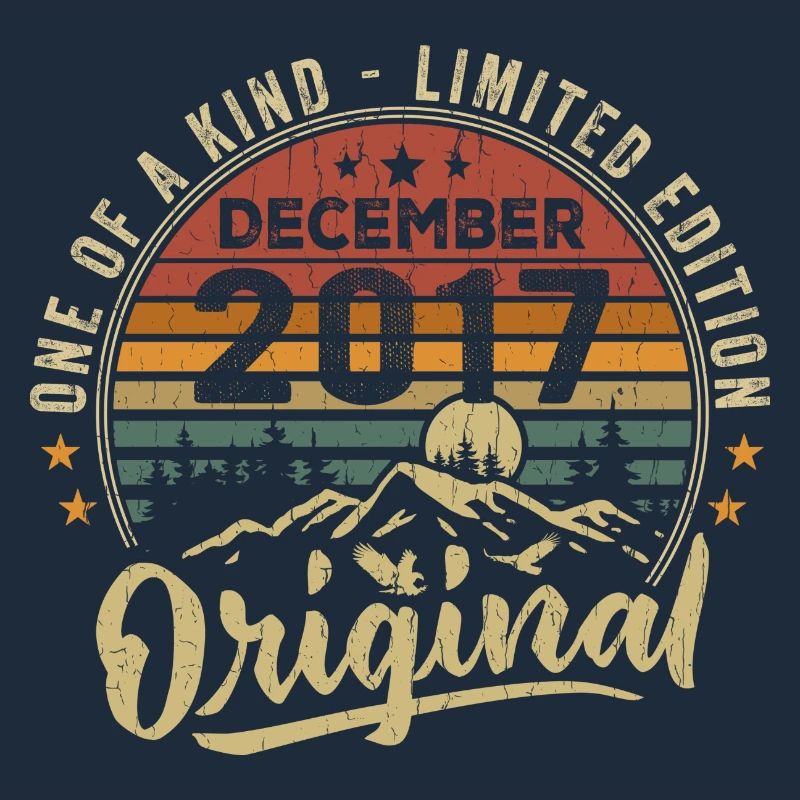 December 2017 Retro Vintage Birthday Gift