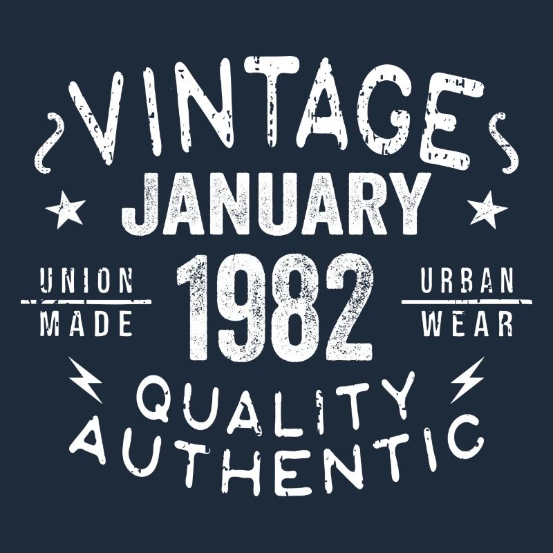 Geburtstagsgeschenk 1982 - geboren im Januar 1982