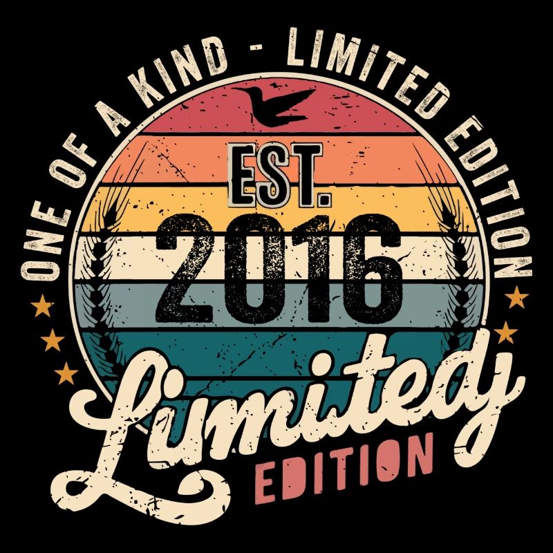 Cadeau d’anniversaire 2016 Millésime 2016 Rétro 2016